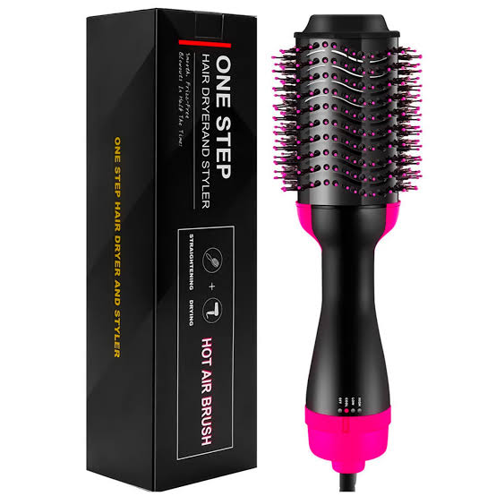 One Step 3-in-1 Hot Air Brush Hair Dryer Volumizer & Styler |