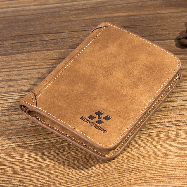 New Luxury Designe men Wallets Fashion Brand Leather Purse cowhide Retro Large capacity credit card top wallet free shipping