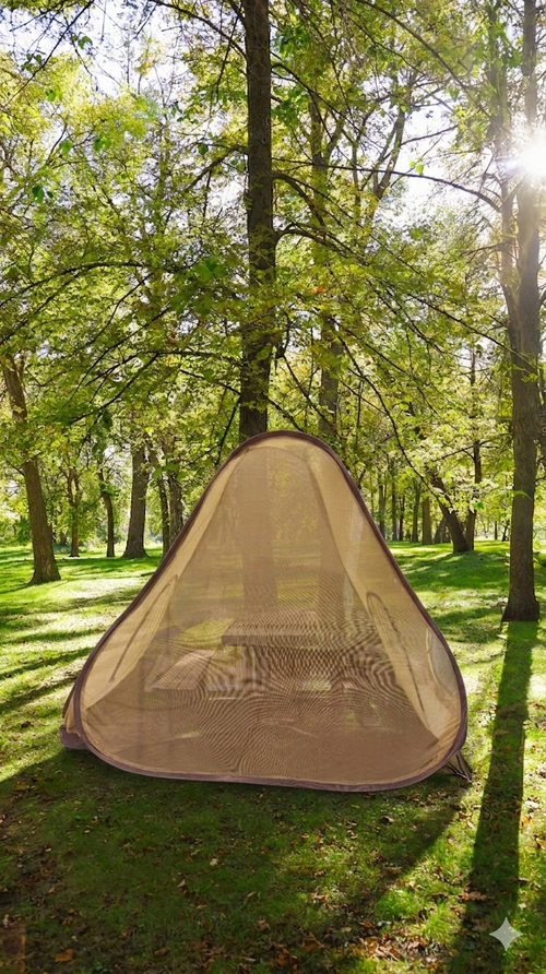 The Tant in Korea in mosquito net 7 by 7 Khema.
