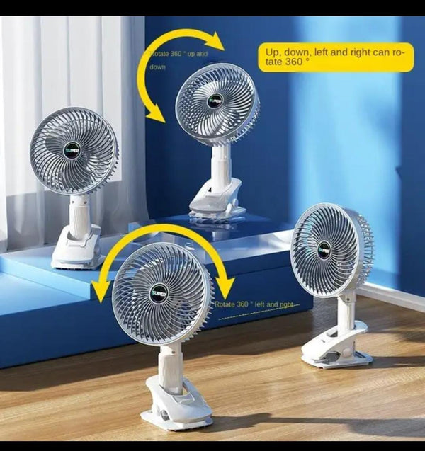 ortable Desk Fan USB Rechargeable Folding Cooling Fans Outdoor Camping Mini