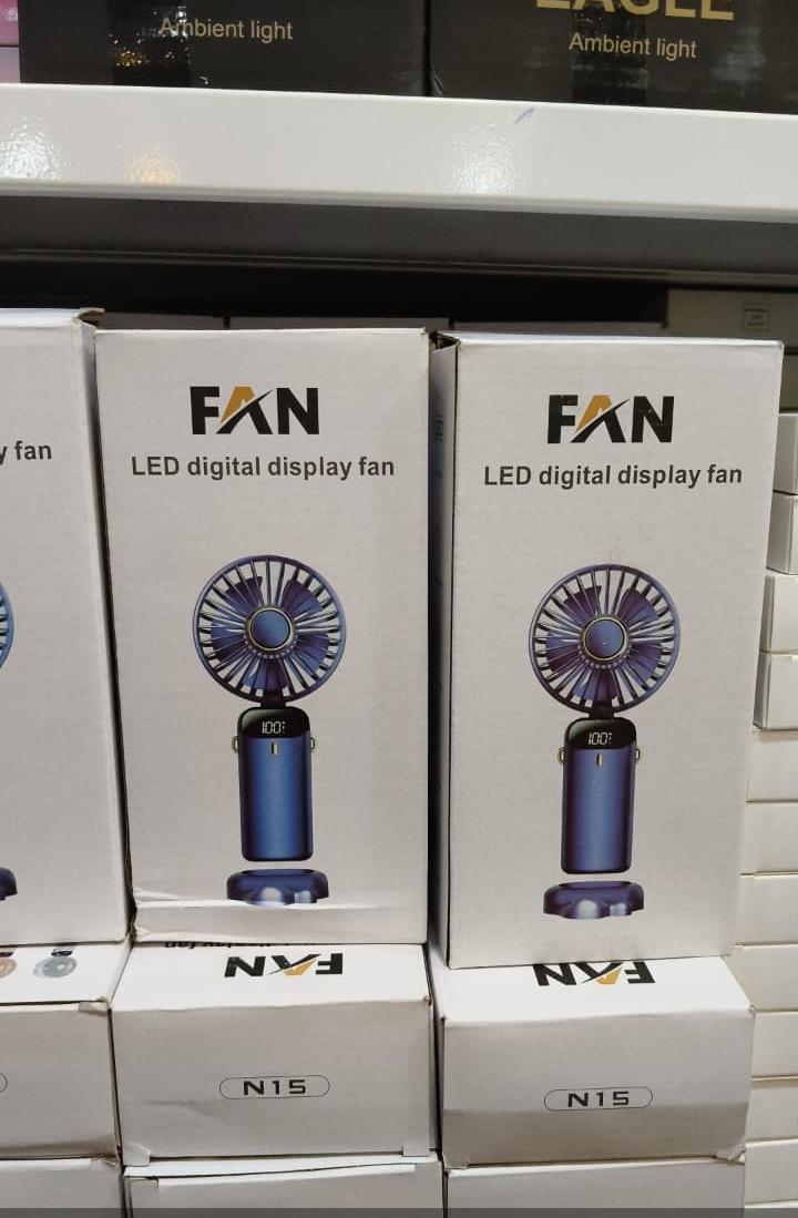 Portable USB Mini Fan mini Mini Fan Rechargeable Handheld Fan with Led Display