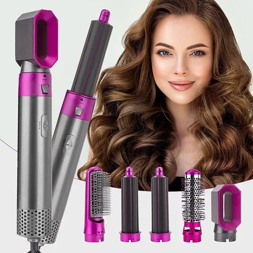 5 In 1 Hot Air Hair Dryer And Curler Tool Set for women beauty,