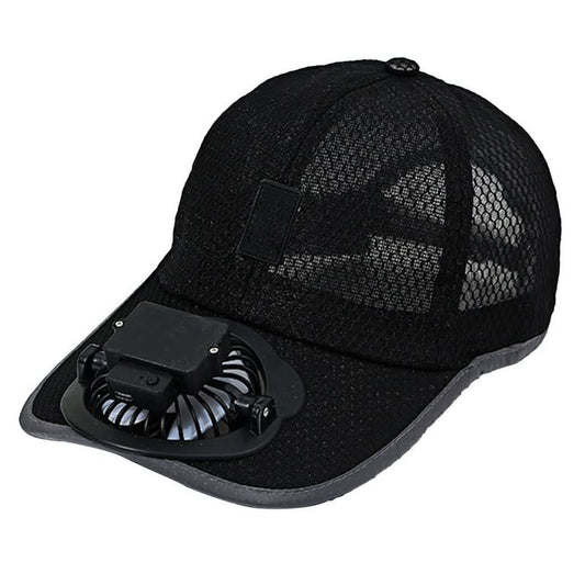 Solar Powered Baseball Cap with Fan Summer