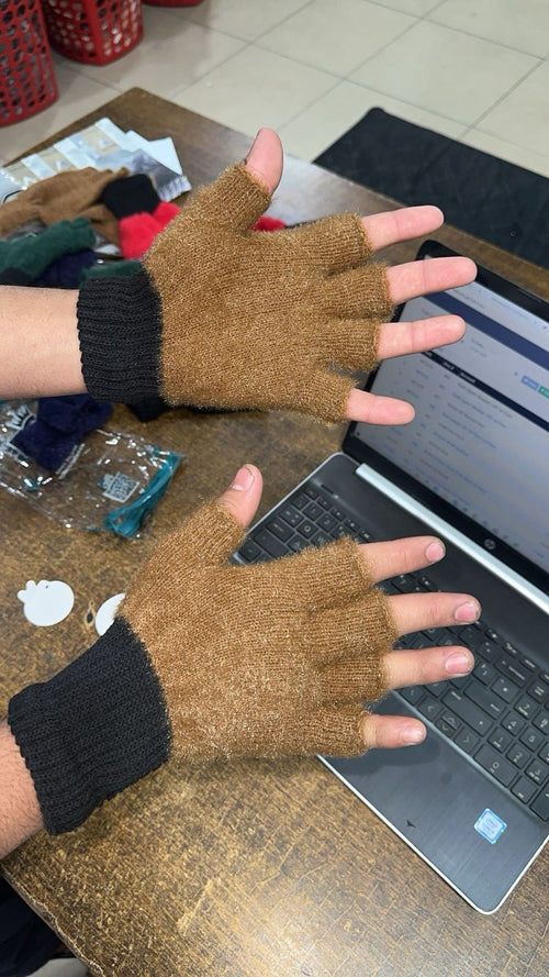 1 Piar Velvet Elegant Women Girls Winter Gloves Warm full Finger Gloves