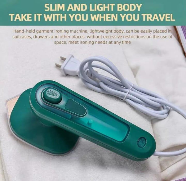 Electric Mini Steam Dry Iron With Spray, Micro Iron Foldable for Steam Ironing,