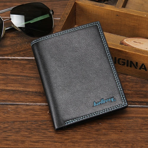 Baellerry Luxury Leather Vintage Men Wallets Coin Money Small Male Credit Card Holder Clutch Bag Wallets For Men Purse W086