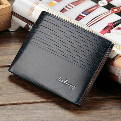Baellerry Luxury Leather Vintage Men Wallets Coin Money Small Male Credit Card Holder Clutch Bag Wallets For Men Purse W086
