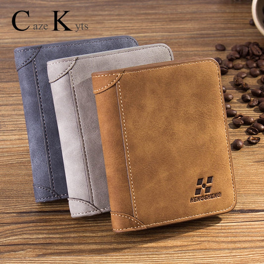 New Luxury Designe men Wallets Fashion Brand Leather Purse cowhide Retro Large capacity credit card top wallet free shipping